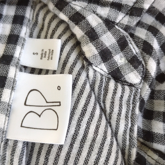 BP Button Down Gingham Shirt Cotton S - Picture 5 of 10